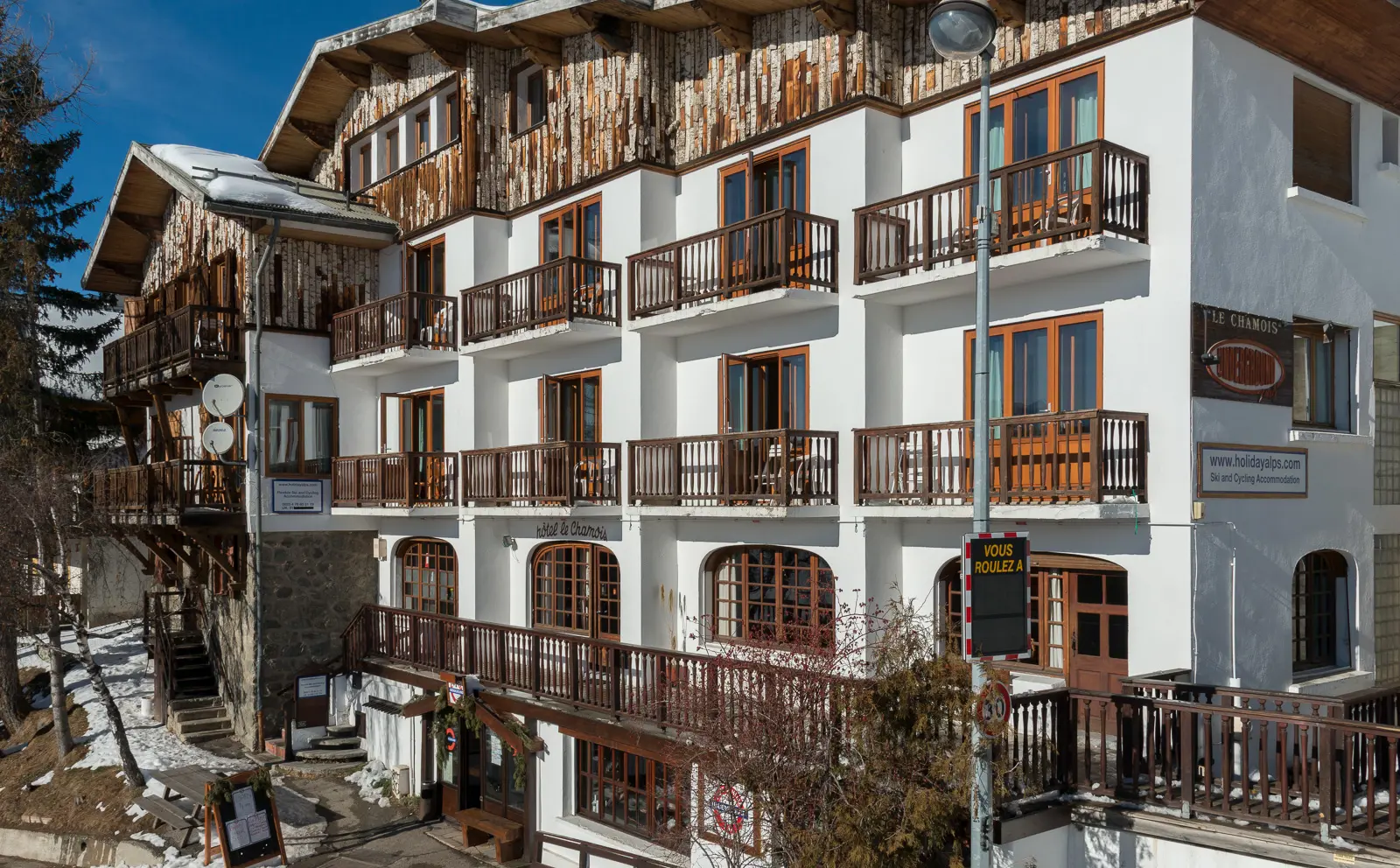 Hotel Le Chamois - Budget hotel ved pisten i Alpe d'Huez